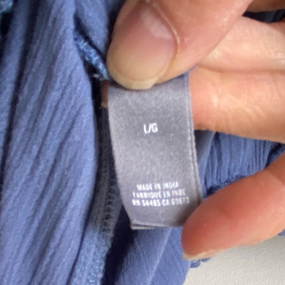 Aerie dusty blue strapless flowy jumpsuit - Picture 14 of 16